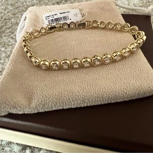 Kendra Scott Carmen gold CZ bezel tennis bracelet